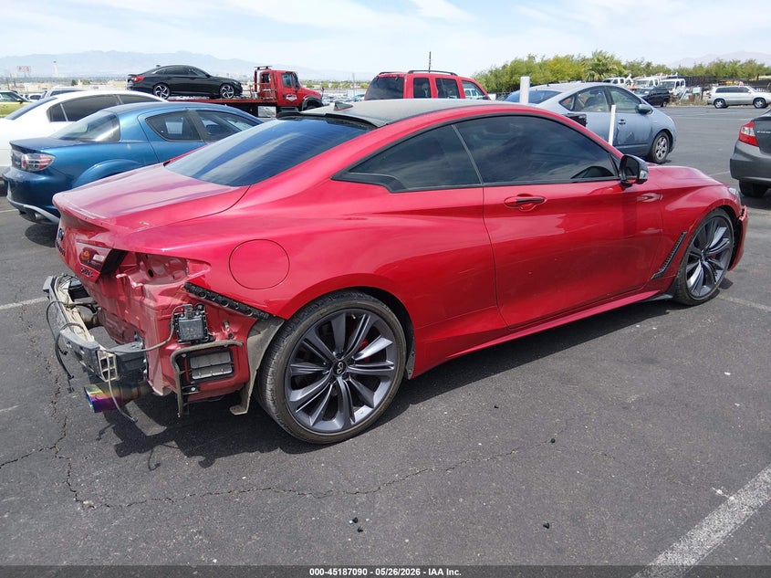 Vin: jn1fv7lk5nm660393, lot: 45684802, infiniti q60 red sport 400 20224