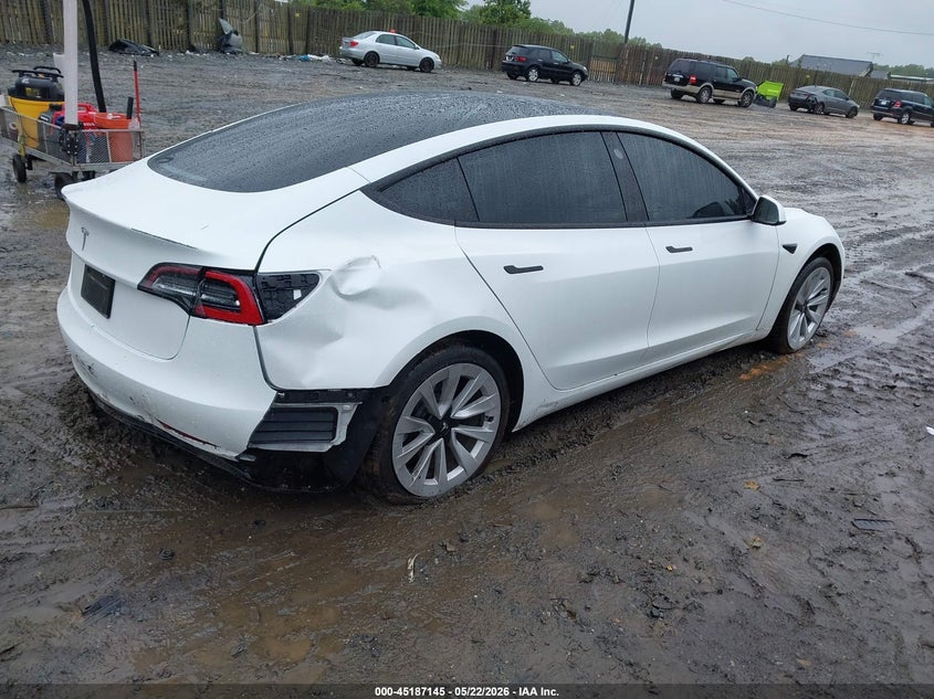 Vin: 5yj3e1eaxpf413643, lot: 45684857, tesla model 3 rear-wheel drive 20234