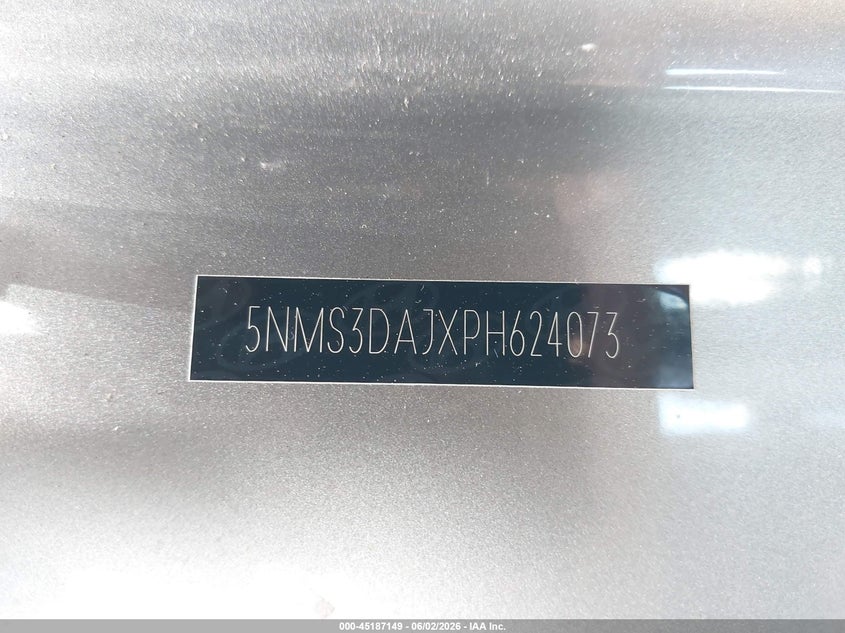 2023 Hyundai Santa Fe Sel VIN: 5NMS3DAJXPH624073 Lot: 45187149