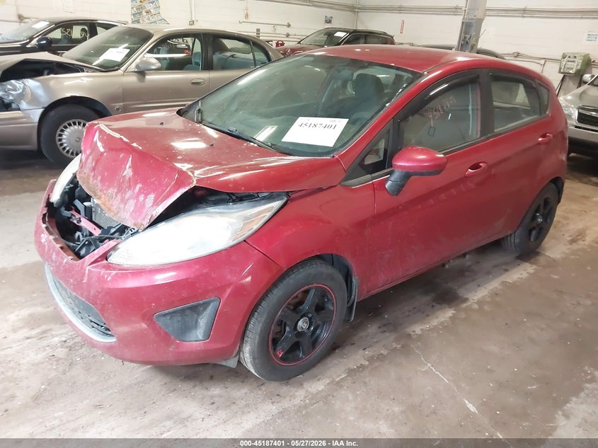 2012 Ford Fiesta 1.6 Se red Lot 111045187401 Vin 3FADP4EJ7CM118365