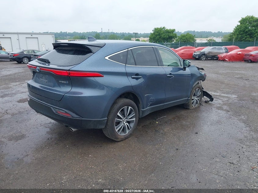 Vin: jteaaaah2nj111707, lot: 45685251, toyota venza le 20224