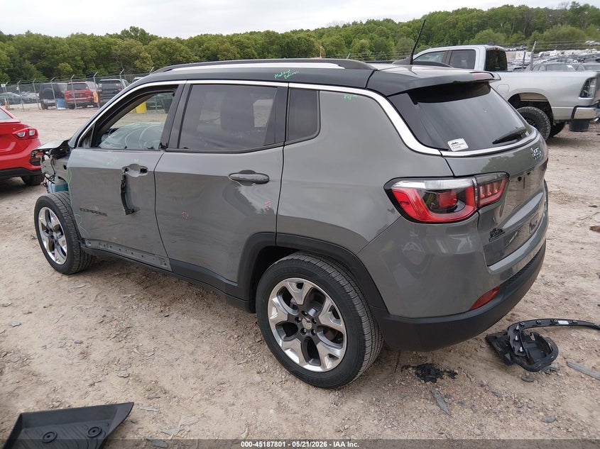 Vin: 3c4njccb2lt107950, lot: 45685513, jeep compass limited fwd 20203
