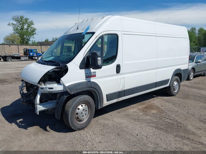 Vin: 3c6lrvdg0me512353, lot: 45685590, ram promaster 2500 high roof 159 wb 20212