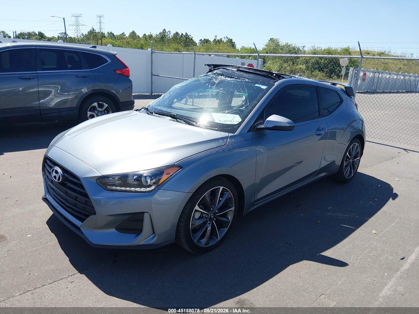 Vin: kmhtg6af6mu032654, lot: 45685790, hyundai veloster 2.0 premium 20212