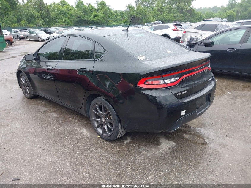 Vin: 1c3cdfbb2gd508285, lot: 45686002, dodge dart sxt 20163