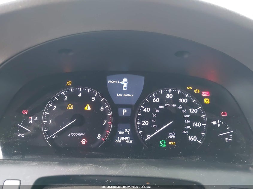 2010 Lexus Ls 460 L VIN: JTHDL5EFXA5002067 Lot: 45188340