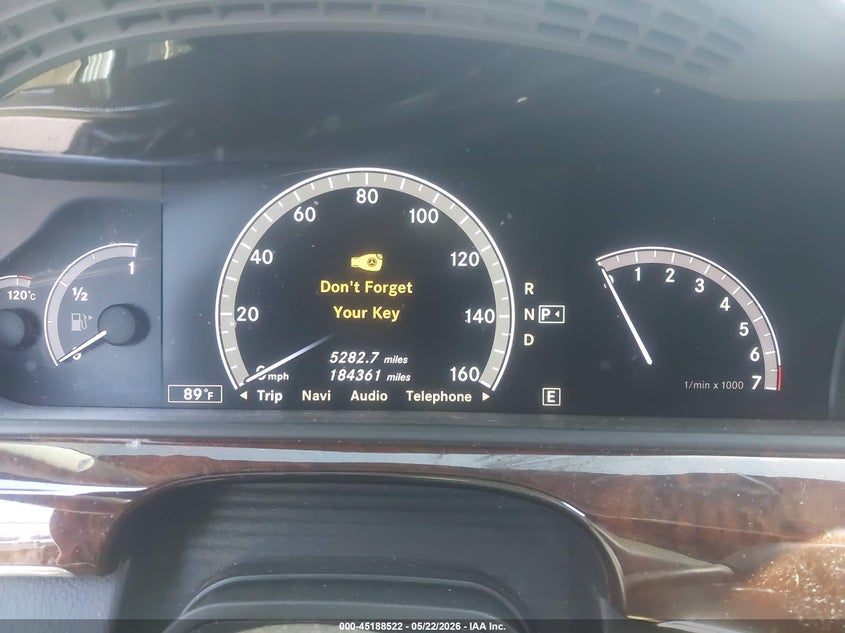2011 Mercedes-Benz S 550 VIN: WDDNG7BB6BA396950 Lot: 45188522