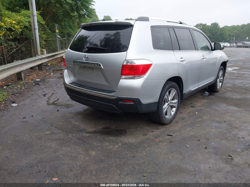 Vin: 5tdyk3eh9ds113283, lot: 45686246, toyota highlander limited v6 20134