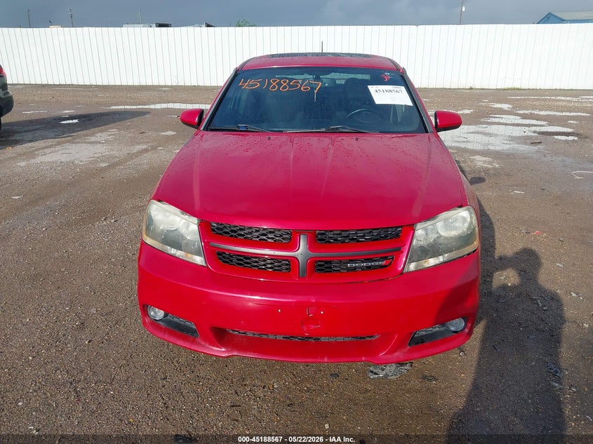 2012 Dodge Avenger R/T VIN: 1C3CDZBG0CN238779 Lot: 45188567