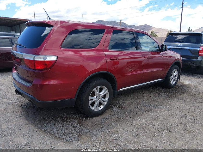 Vin: 1c4rdjag4dc657725, lot: 45686372, dodge durango sxt 20134