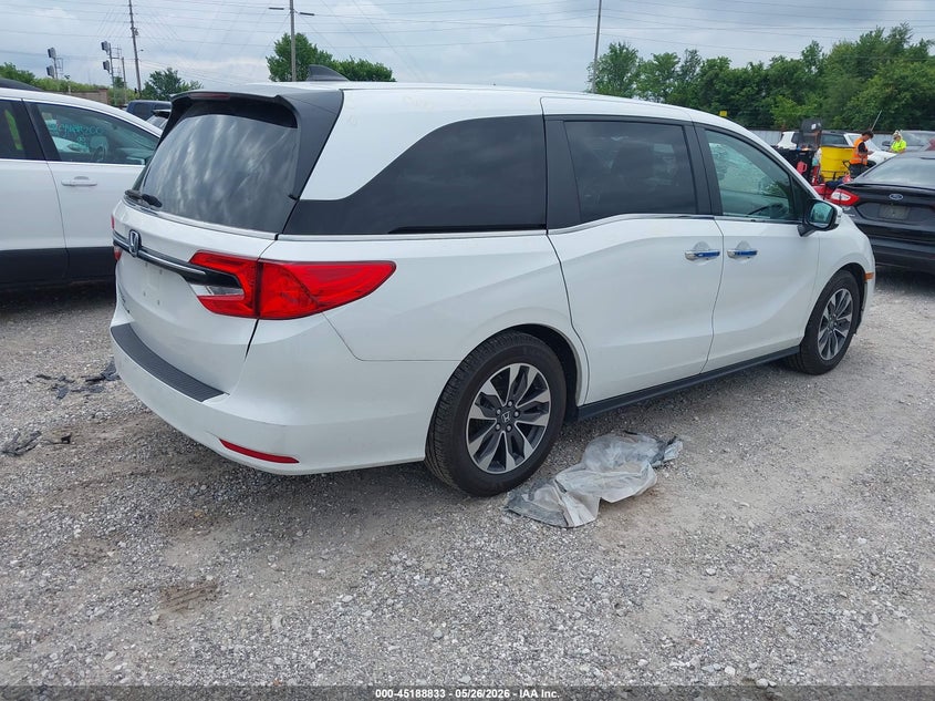Vin: 5fnrl6h60pb030282, lot: 45686545, honda odyssey ex-l 20234