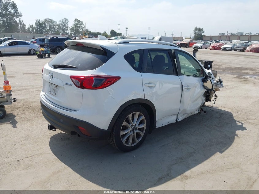 Vin: jm3ke4dy3e0353624, lot: 45686650, mazda cx-5 grand touring 20144