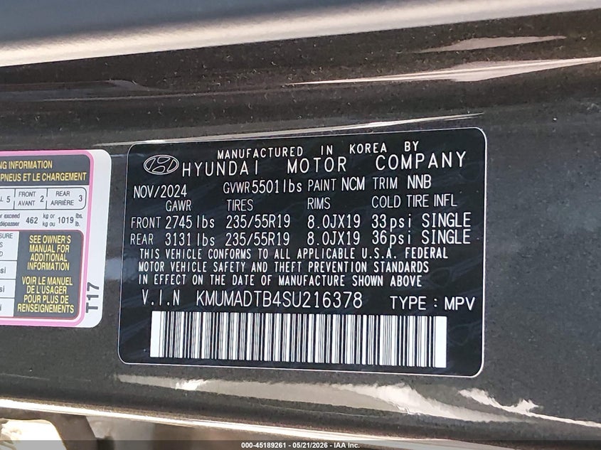 2025 Genesis Gv70 2.5T Awd VIN: KMUMADTB4SU216378 Lot: 45189261