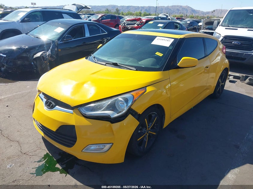 Vin: kmhtc6ad3gu254941, lot: 45686997, hyundai veloster 20162