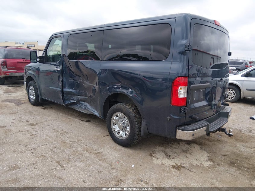 Vin: 5bzaf0aa8hn852217, lot: 45687050, nissan nv passenger nv3500 hd sl v8 20173