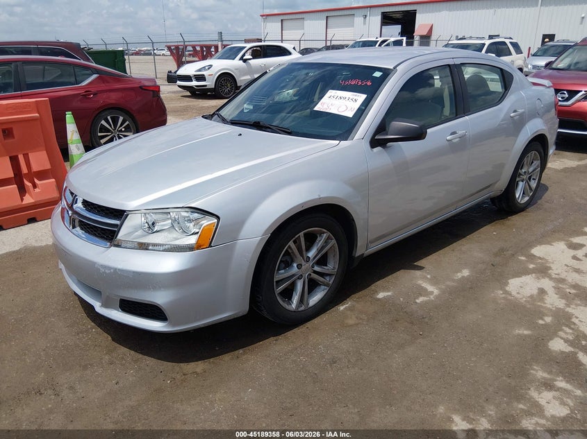 Vin: 1c3cdzagxcn315577, lot: 45687070, dodge avenger se 20122