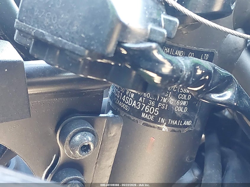 2025 Kawasaki Zx400 S VIN: ML5ZXCS14SDA37605 Lot: 45189366