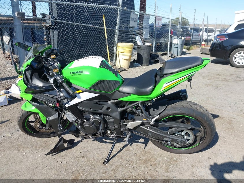 2025 Kawasaki Zx400 S VIN: ML5ZXCS14SDA37605 Lot: 45189366