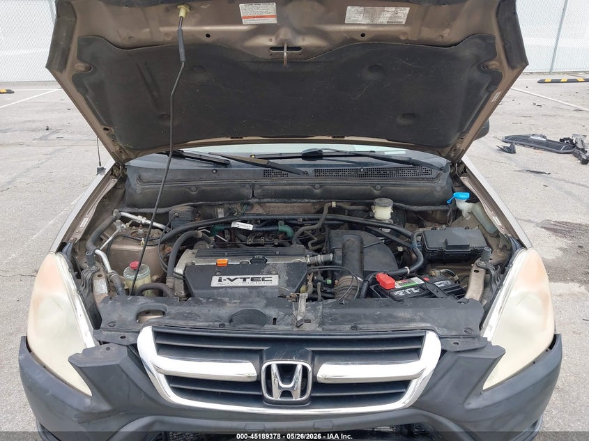2003 HONDA CR-V SPORT UTILITY VEHICLE 2.4L I-4 DOHC, VVT, 160HP