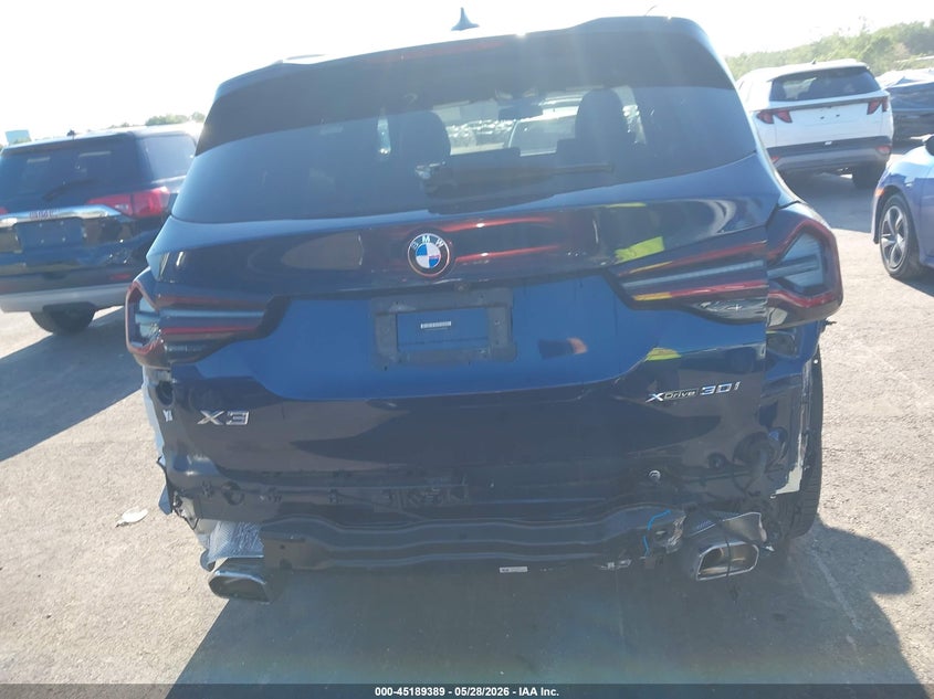 VIN: 5UX53DP08N9L08996 2022 BMW X3 XDRIVE30I