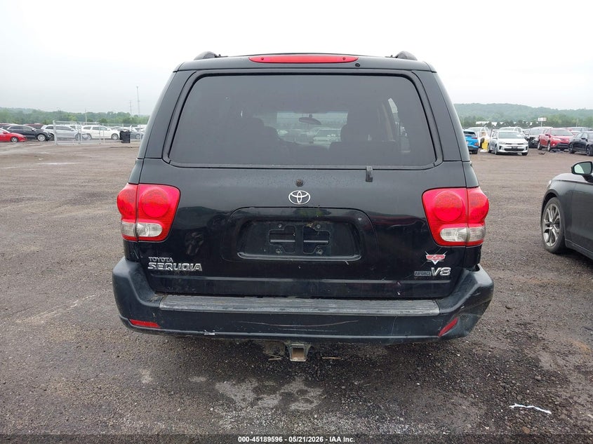 2007 Toyota Sequoia Limited V8 VIN: 5TDZT38A67S295755 Lot: 45189596