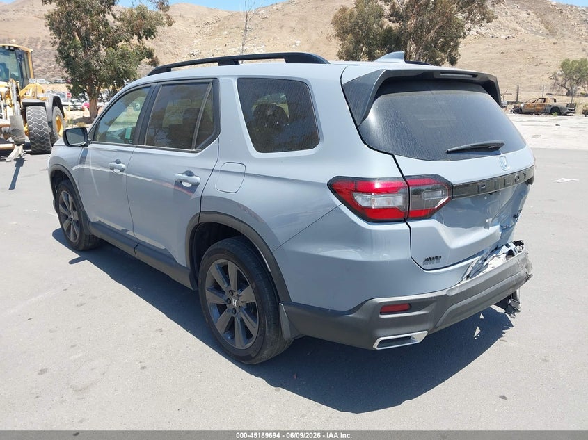 Vin: 5fnyg1h3xsb093200, lot: 45687406, honda pilot sport 20253