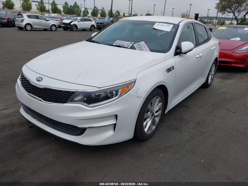 Vin: 5xxgt4l38jg268636, lot: 45687457, kia optima lx 20182