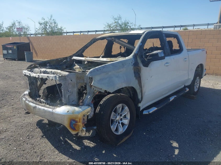 Vin: 3gcpydek5mg441293, lot: 45687500, chevrolet silverado 1500 4wd  short bed lt 20212