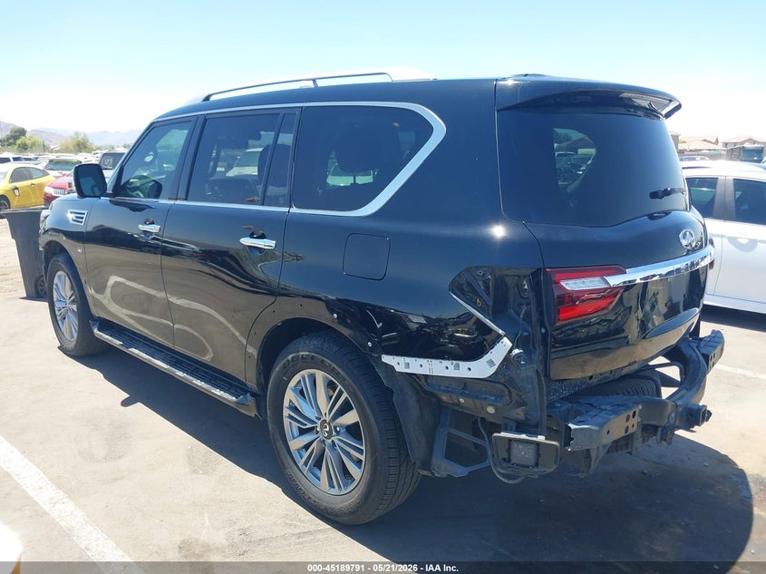 Vin: jn8az2nf5l9705433, lot: 45687503, infiniti qx80 luxe 20203