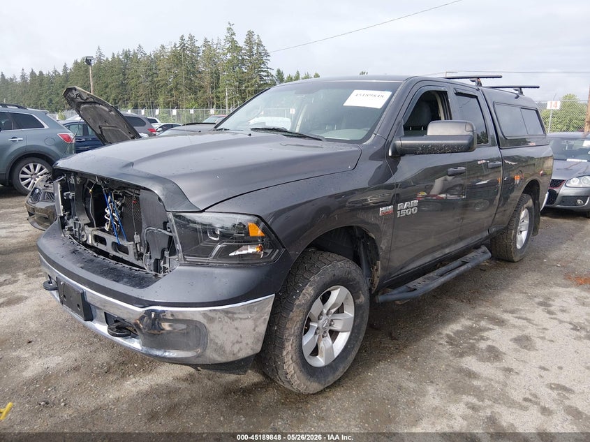 Vin: 1c6rr7ft4fs538079, lot: 45687560, ram 1500 tradesman 20152