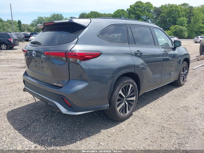 Vin: 5tdlzrbh4ms146009, lot: 45687586, toyota highlander xse 20214
