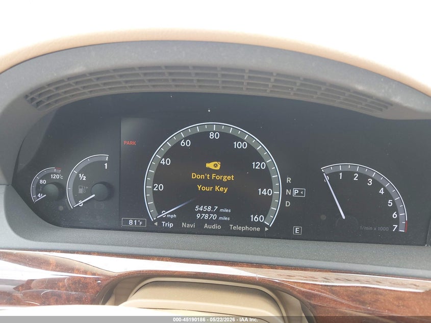 2013 Mercedes-Benz S 550 4Matic VIN: WDDNG9EB1DA536767 Lot: 45190186