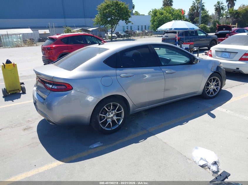 Vin: 1c3cdfbb8fd165366, lot: 45687930, dodge dart sxt 20154