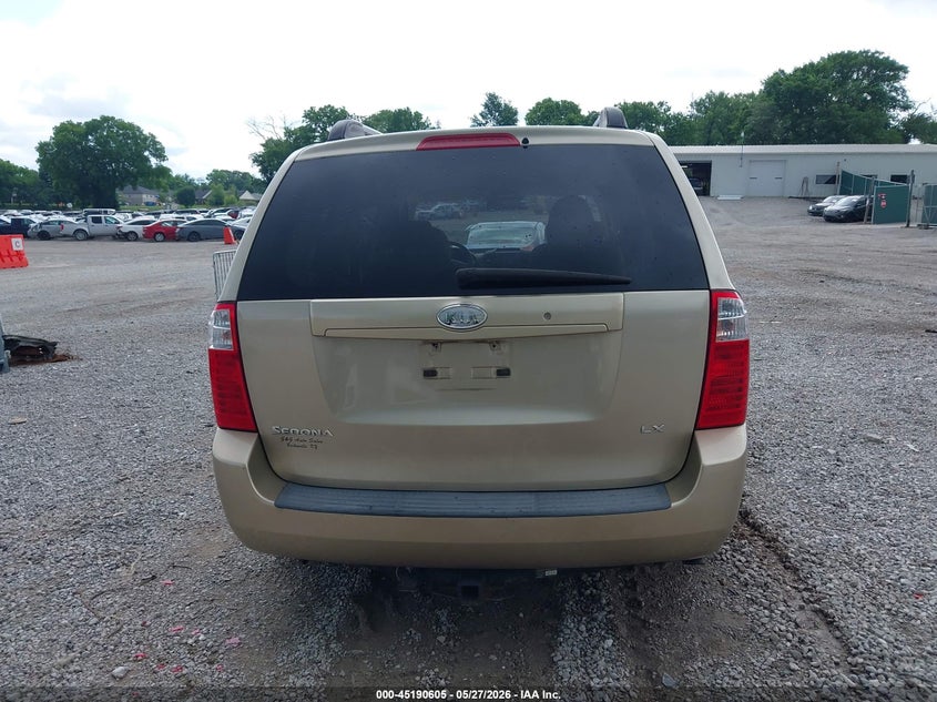 2008 Kia Sedona Lx VIN: KNDMB233586202497 Lot: 45190605
