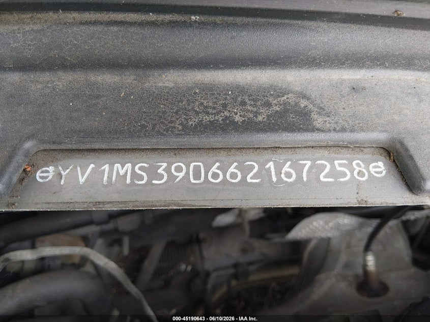 2006 Volvo S40 2.4I VIN: YV1MS390662167258 Lot: 45190643
