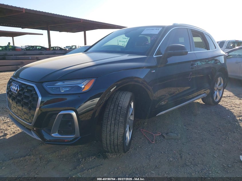 Vin: wa1eaafy0n2104791, lot: 45688476, audi q5 premium plus 45 tfsi s line quattro s tronic 20222