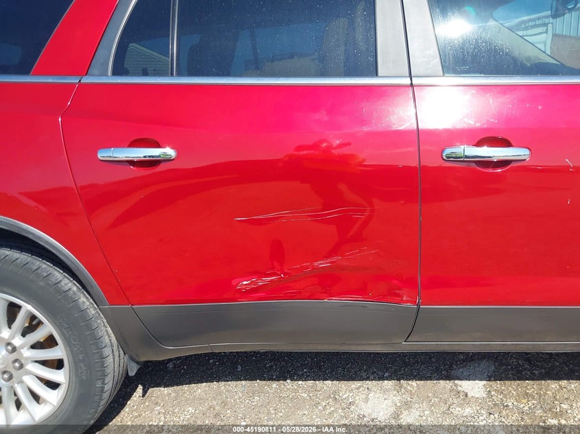 5GAKRCED1CJ382759 2012 Buick Enclave 3.6 Leather red