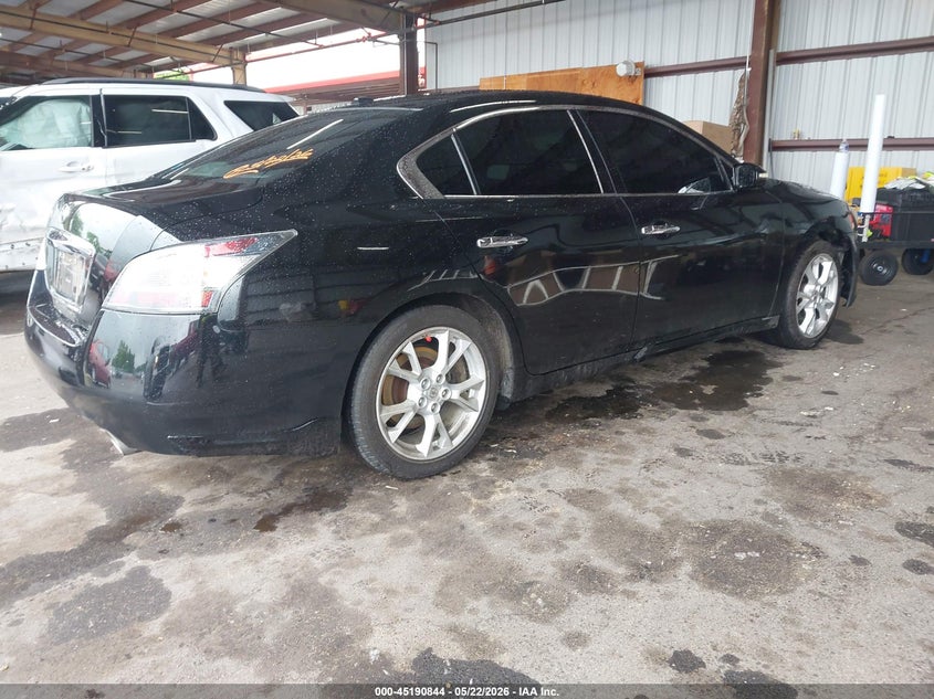 2012 Nissan Maxima 3.5 3.5 Sv Black Lot 111045190844 Vin 1N4AA5AP2CC857097