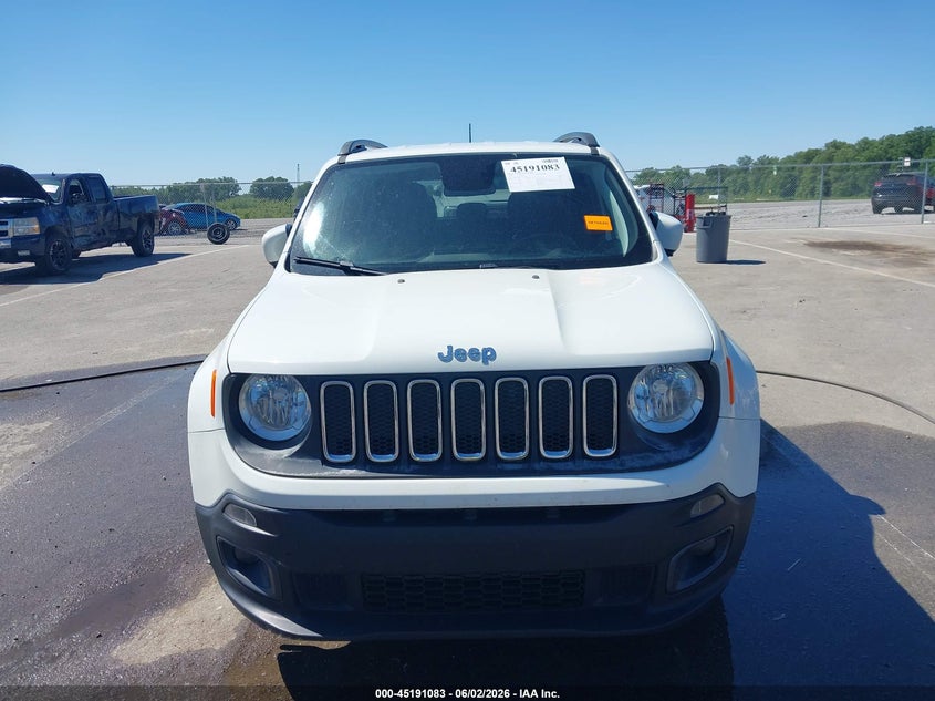 2018 Jeep Renegade Latitude Fwd VIN: ZACCJABB2JPG92787 Lot: 45191083