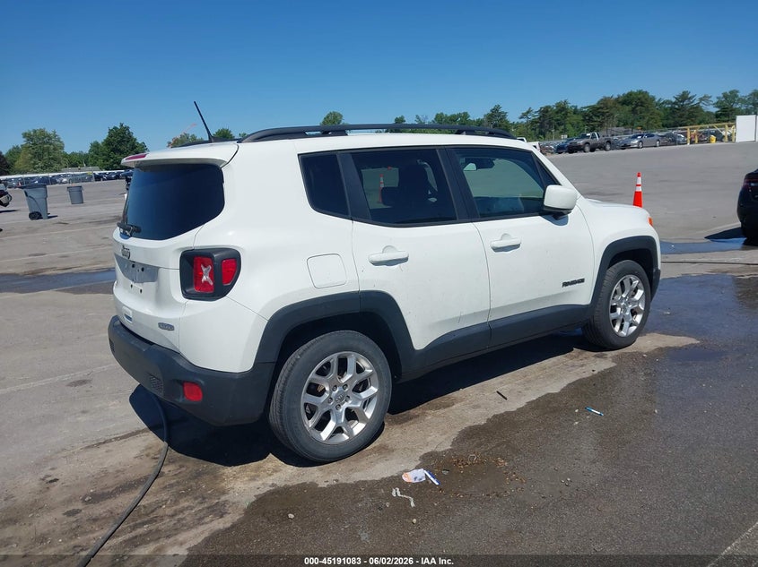 Vin: zaccjabb2jpg92787, lot: 45688811, jeep renegade latitude fwd 20184