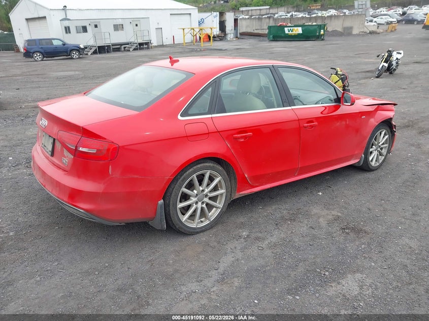 Vin: waubfafl5gn007891, lot: 45688820, audi a4 2.0t premium 20164