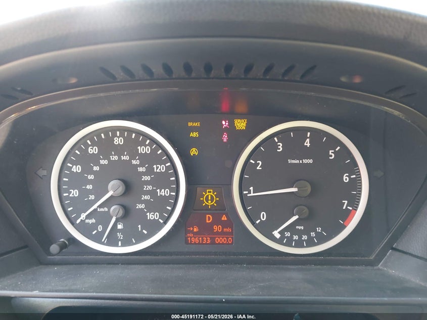 2007 BMW 530I VIN: WBANE73547CM44737 Lot: 45191172