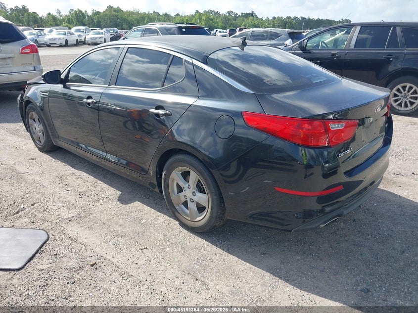 Vin: knagm4a77f5653682, lot: 45689092, kia optima lx 20153