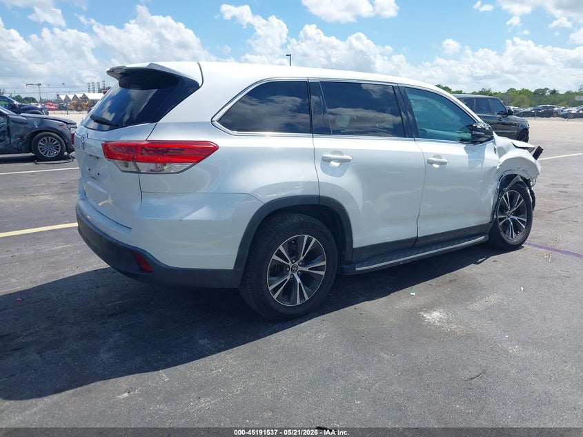 Vin: 5tdzarfh2ks051831, lot: 45689265, toyota highlander le 20194
