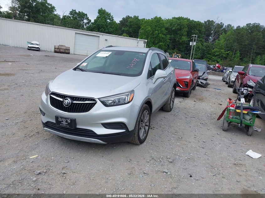 Vin: kl4cjesb0hb164378, lot: 45689334, buick encore preferred 20172