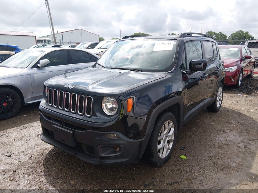 Vin: zaccjabt1gpd56680, lot: 45689446, jeep renegade latitude 20162