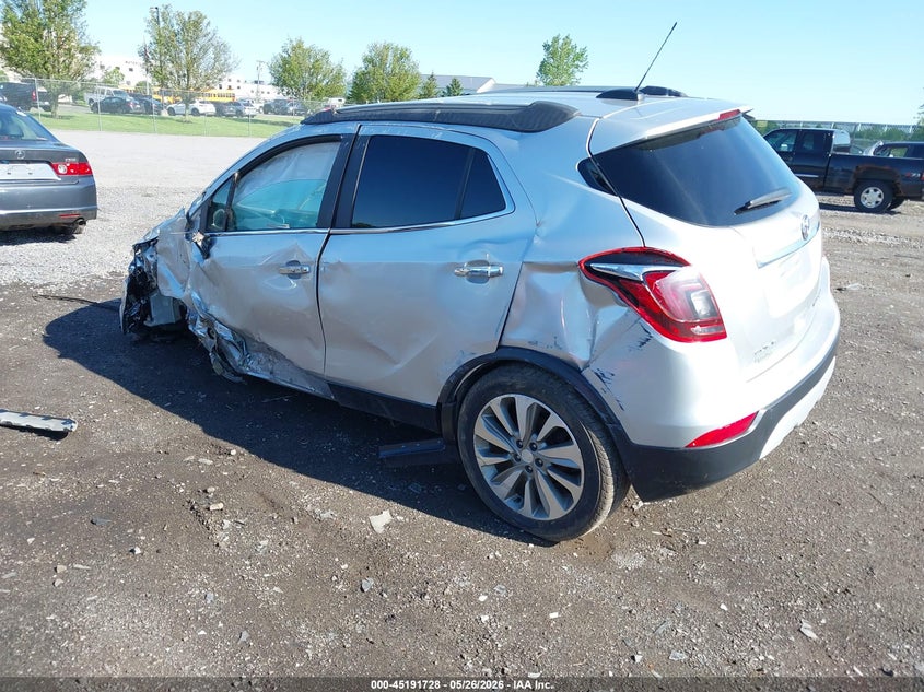 Vin: kl4cjesb7hb057862, lot: 45689455, buick encore preferred 20173