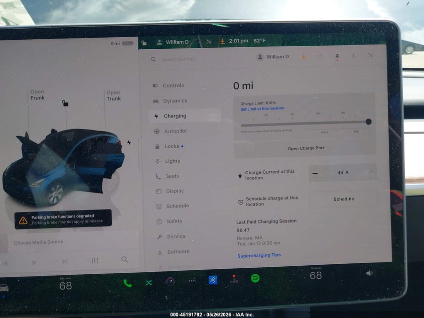 2024 Tesla Model Y Long Range Dual Motor All-Wheel Drive VIN: 7SAYGDEEXRF984463 Lot: 45191792