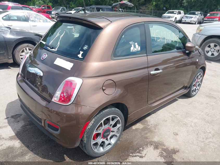 Vin: 3c3cffbr2ct383719, lot: 45689537, fiat 500 sport 20124