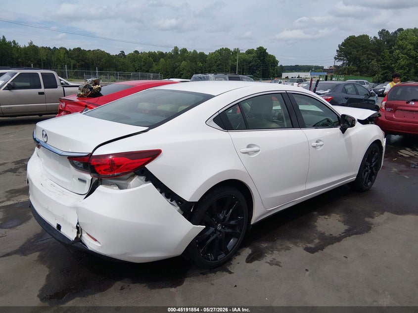 Vin: jm1gj1v59g1480775, lot: 45689582, mazda mazda6 i touring 20164